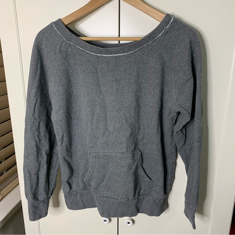 Jones & Mitchell Slub Scoop Neck Sweatshirt